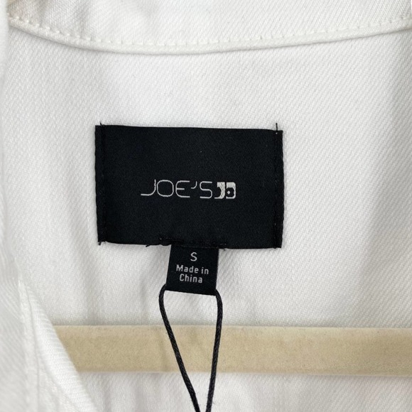 Joe's Jeans Womens Alexa Shortall Romper Talc White Size Small Cotton Denim - Picture 10 of 13